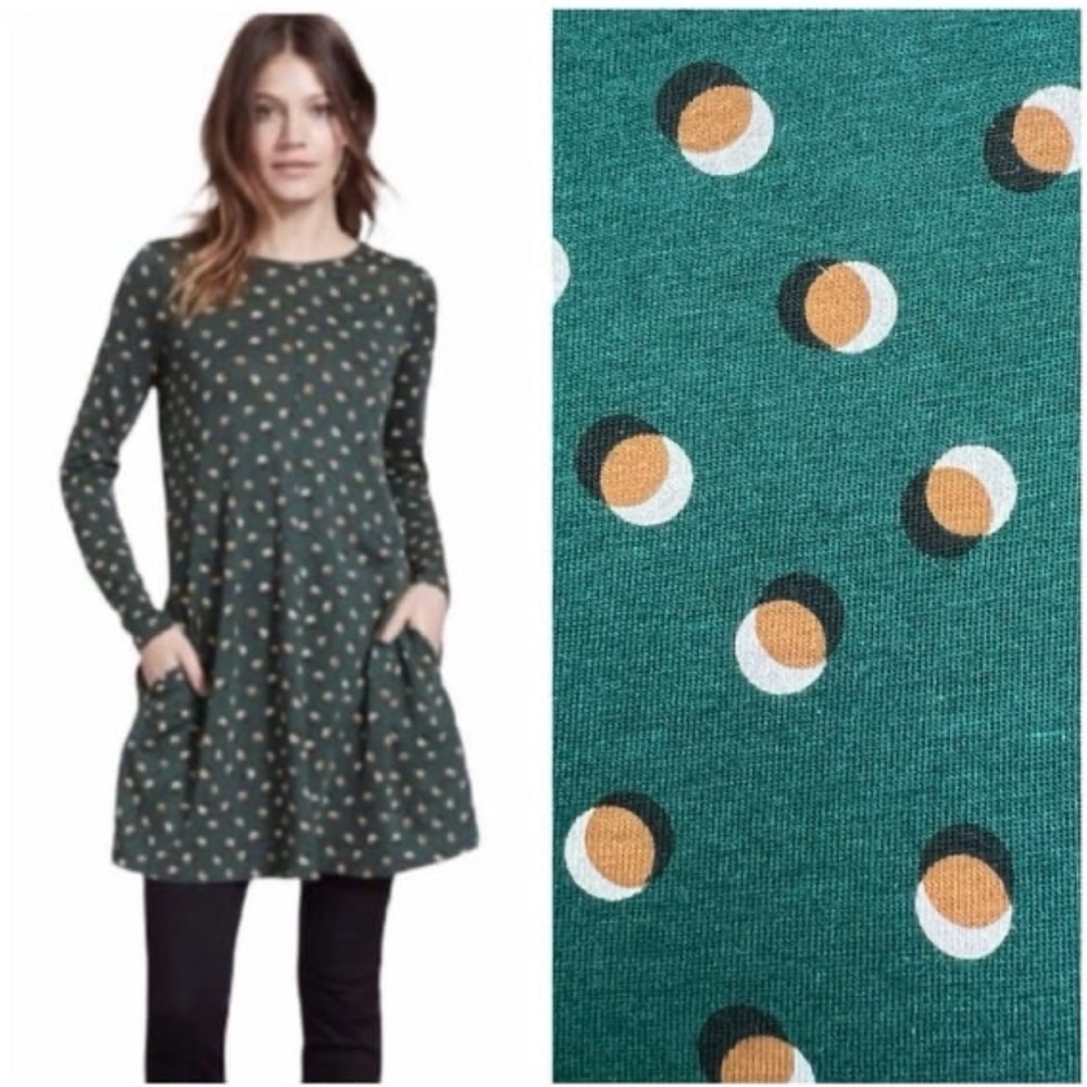 Green Polka Dot Tunic Dress